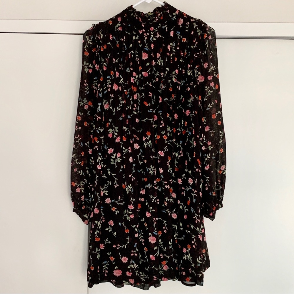 Ganni Elm Georgette Shift Dress